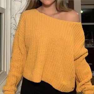 hollister off the shoulder sweater